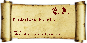 Miskolczy Margit névjegykártya